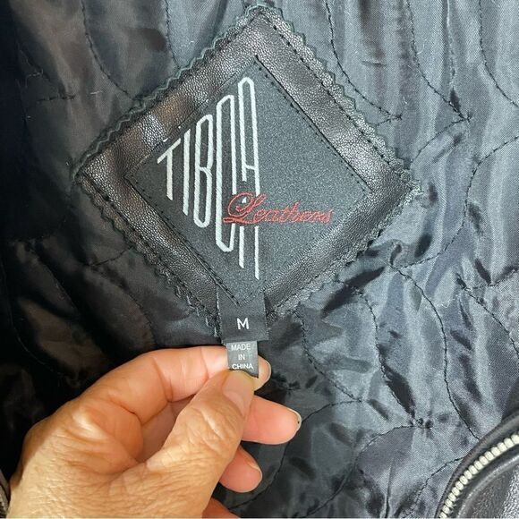 TIBCA  LEATHER JACKET - Picture 3 of 10